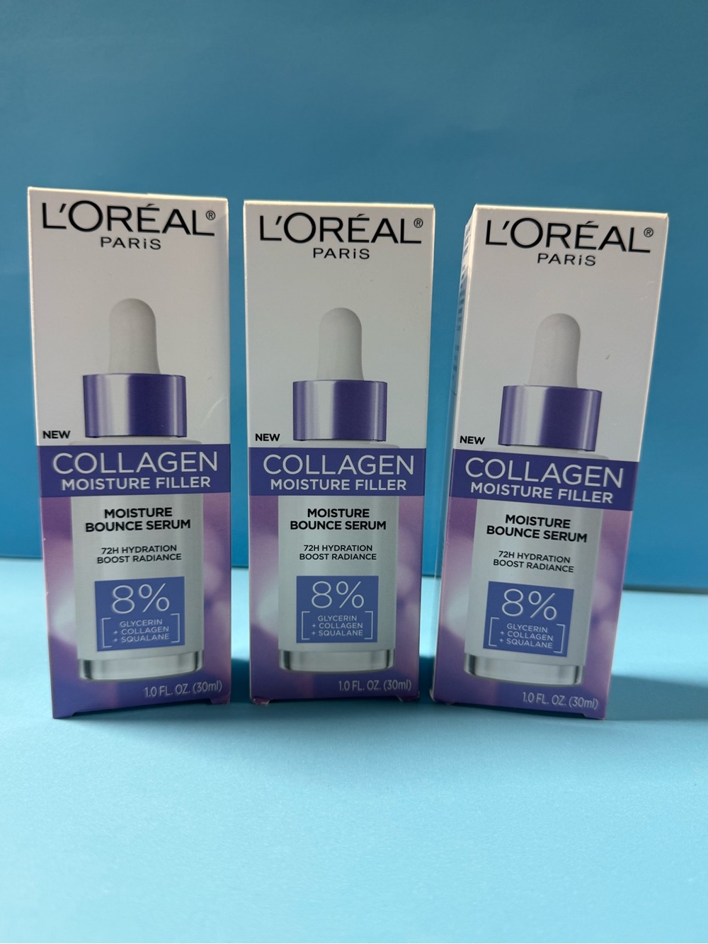 L'Oreal Collagen Moisture Filler Serum - Purple & White